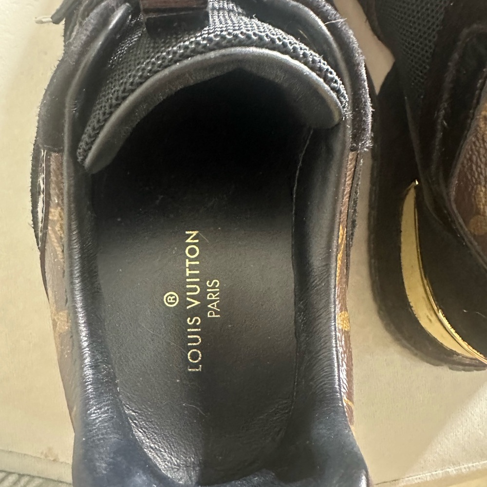 Louis Vuitton Black, Brown & Gold Monogram Sneaker
